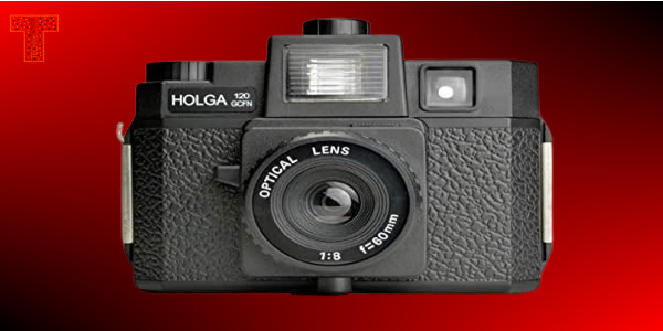 HOLGA 120GCFN Plastic Medium Format Camera with Built-in Flash and Glass Lens